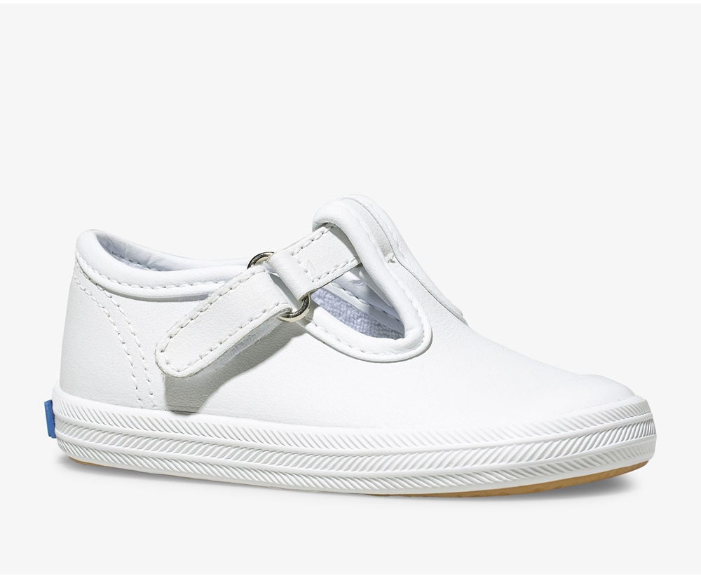 Keds Slip Ons Kinder Weiß - Champion Toe Cap T-Strap - TJX-801263